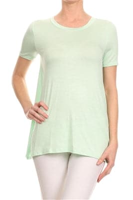 Basic Solid Loose Fit Top Mint - Pack of 6