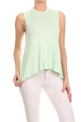 Basic Solid Loose Fit Top Mint - Pack of 6