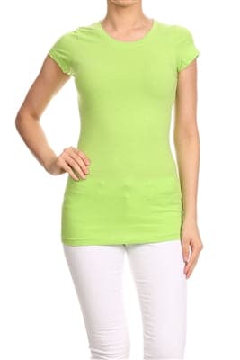 LoveSweet Basic T-Shirts Lime - Pack of 12