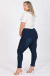 Plus Size Mid-Rise Denim Jeggings Pants - Pack of 6