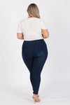 Plus Size Mid-Rise Denim Jeggings Pants - Pack of 6