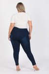 Plus Size Mid-Rise Denim Jeggings Pants - Pack of 6