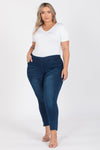 Plus Size Mid-Rise Denim Jeggings Pants - Pack of 6