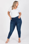 Plus Size High Waist Flared Denim Jeggings Pants - Pack of 6