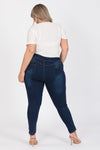 Plus Size Mid-Rise Denim Jeggings Pants - Pack of 6