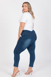 Plus Size Mid-Rise Denim Jeggings Pants - Pack of 6