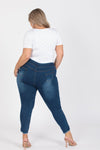 Plus Size Mid-Rise Denim Jeggings Pants - Pack of 6