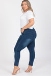 Plus Size Mid-Rise Denim Jeggings Pants - Pack of 6