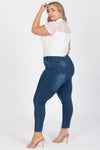 Plus Size Mid-Rise Denim Jeggings Pants - Pack of 6