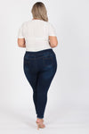 Plus Size Mid-Rise Denim Jeggings Pants - Pack of 6