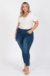 Plus Size Mid-Rise Denim Jeggings Pants - Pack of 6