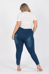 Plus Size Mid-Rise Denim Jeggings Pants - Pack of 6