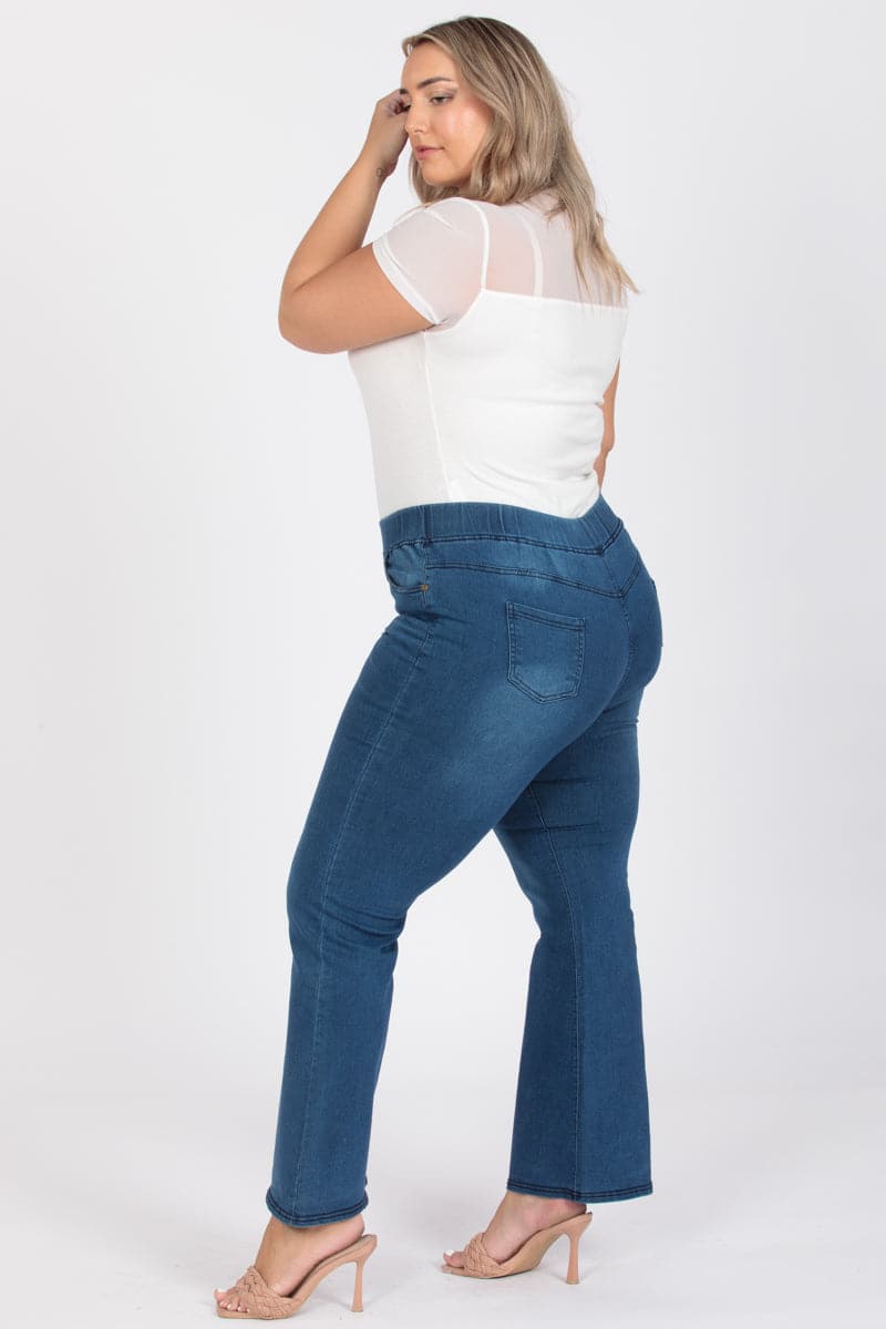 Deep Blue Lycra Plus Size Jeggings – HazePlus