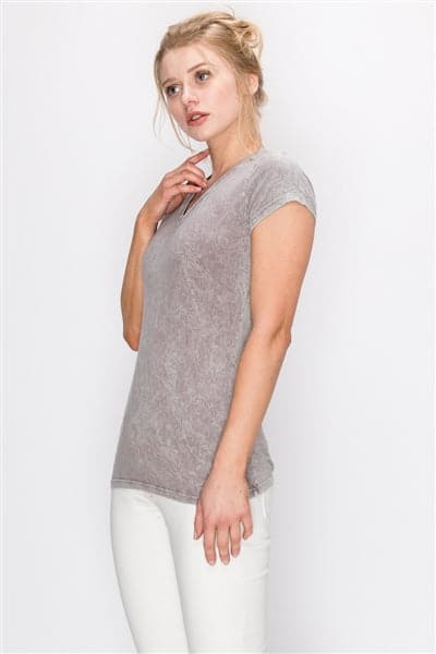 Mineral Washed Tee Light Gray - Pack of 6