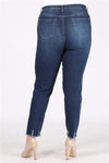 Plus Size Mid-Rise Distressed Denim Jeans - Pack of 6