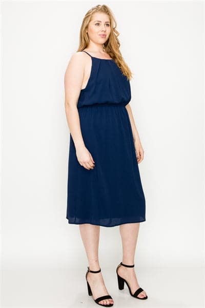 Plus Size Koshibo Midi-Dresses Navy - Pack of 6