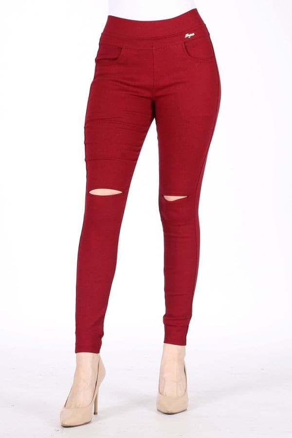 パンツ the red thread S shirring skinny pants MRULIC High Waisted-Rise Stretch Skinny Jeans for Women